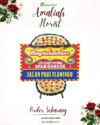 Bunga Papan Congratulation di Kaliombo